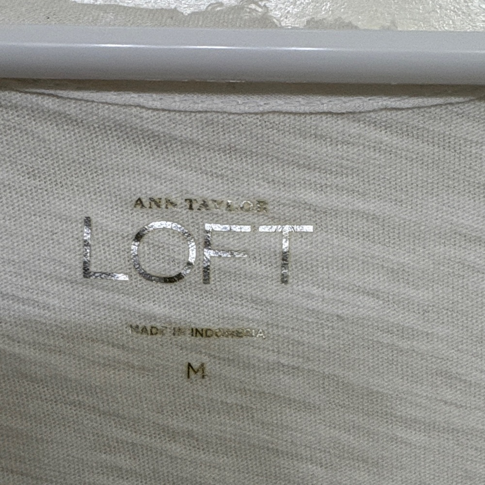 LOFT White Ruffle Front Tank Top - Picture 4 of 8